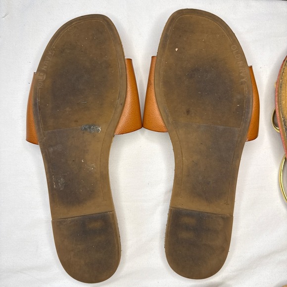 Lot 6 Women's Size 10 Sandals Slides Fashion Nova Old Navy Bling Shoes - Picture 11 of 11